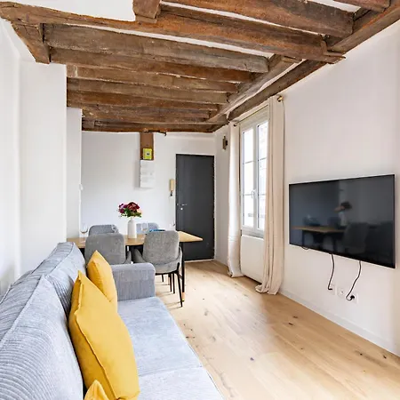 公寓 Quartier Fontaine Chatelet Les Halles Free Netflix 巴黎